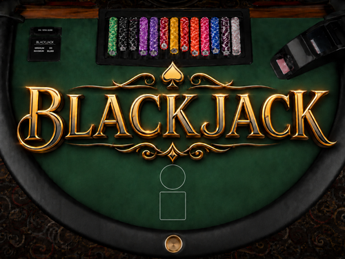Juego de mesa de blackjack