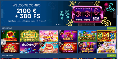 Vista previa del sitio de 1xCasino