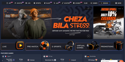 Vista previa del sitio de Bantubet Casino KE