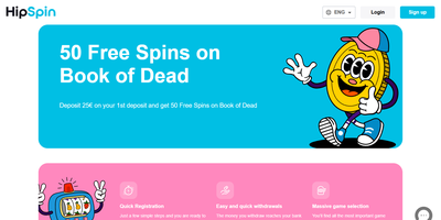 HipSpin predogled spletnega mesta