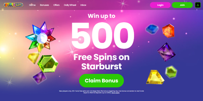 Hyper Slots webbplatsförhandsvisning