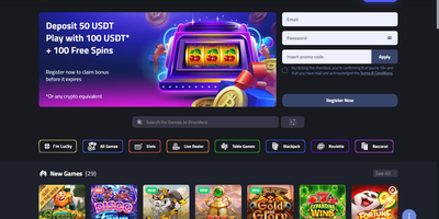 Vista previa del sitio de mBitCasino