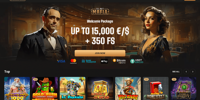Vista previa del sitio de Slot Mafia